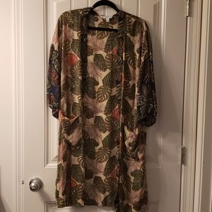 Palm leaf kimono